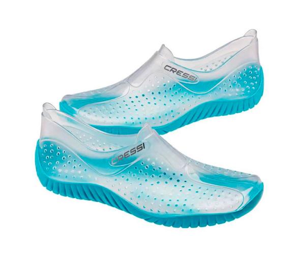 Cressi Zapatilla Antideslizante Transparente/Azul