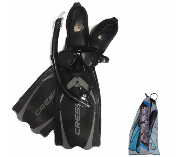 Cressi Kit Pluma Negro