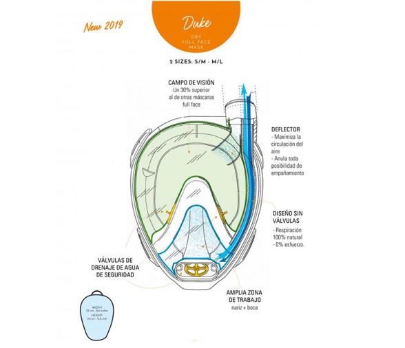 Cressi Mascara Facial Duke
