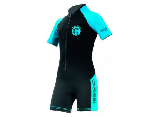 Cressi Monoshort Little Shark 2 mm Azul