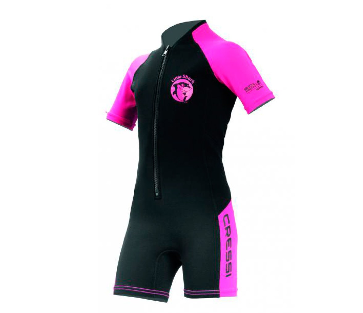 Cressi Monoshort Little Shark 2 mm Rosa