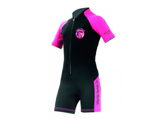 Cressi Monoshort Little Shark 2 mm Rosa