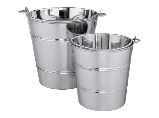 Cubo de Acero Inoxidable Pulido 6 Litros