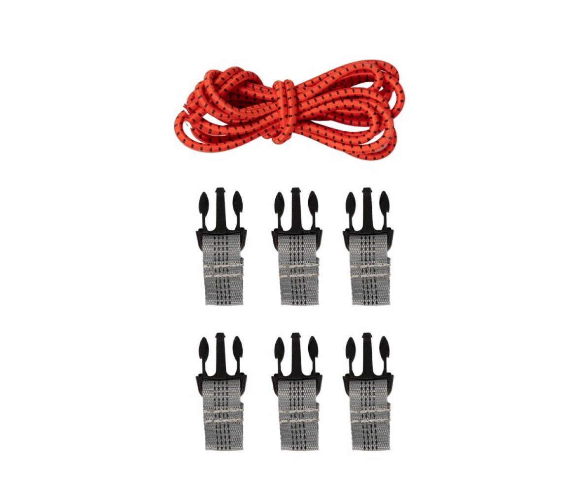 Cuerda de bungeo para SUP naranja/negro (con hebilla)