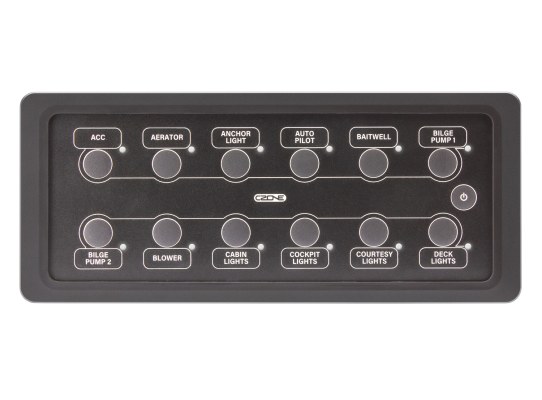 CZone Teclado Estanco 12 botones Horizontal