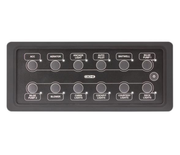 CZone Teclado Estanco 12 botones Horizontal