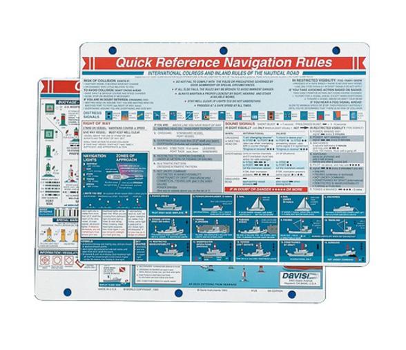 Davis Reglas De Navegación - Idioma Ingles