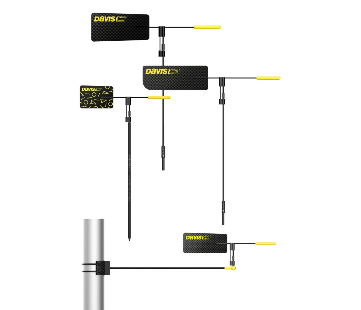 Davis Veleta BlackSmith Barco Olímpico Mastil Fibra Carbono