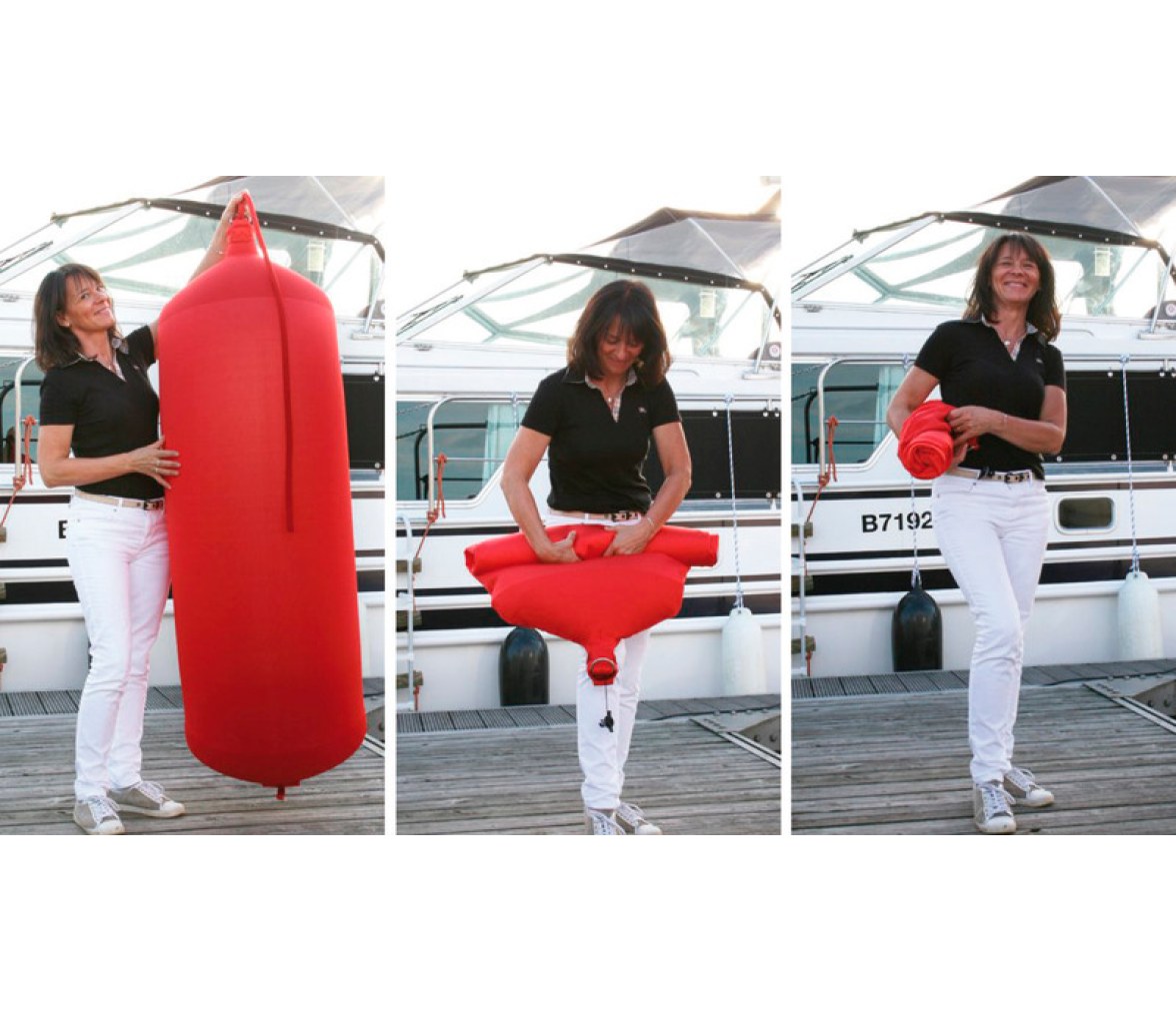 Defensa cilíndrica inflable de tela FENDERTEX
