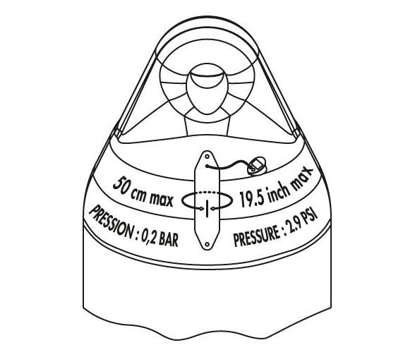 Defensa Performance Azul con Cabo Plastimo