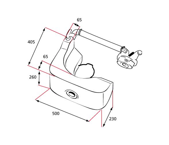 Deposito Mini KIT WC 25L Aguas Negras Residuales Raske