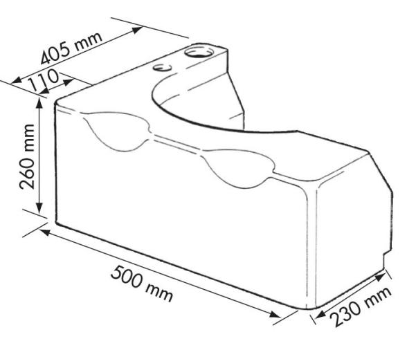 Deposito Mini KIT WC 25L Aguas Negras Residuales Raske