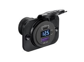 Voltímetro Digital + Doble Conector USB tipo A+C