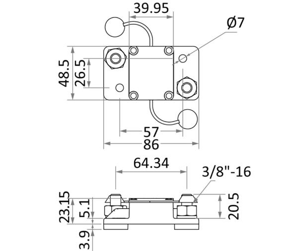 Disyuntor Estanco Automatico 60A