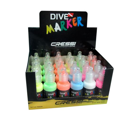 Cressi Rotuladores de Buceo 20 ml 24 ud