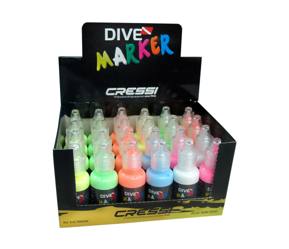 Cressi Rotuladores de Buceo 20 ml 24 ud