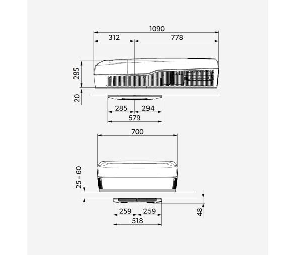 Dometic Aire Acondicionado FreshJet FJX7 3500
