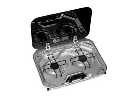 Dometic Cocina 2 Fuegos con Tapa de Cristal