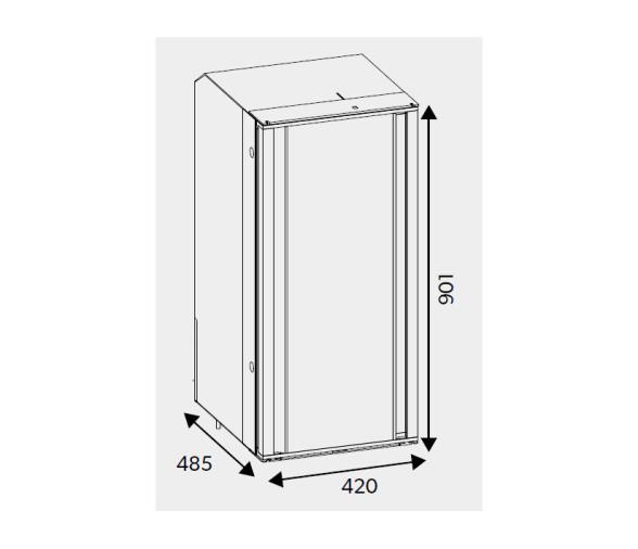 Dometic Nevera Fija de Compresor RC 10.4M90