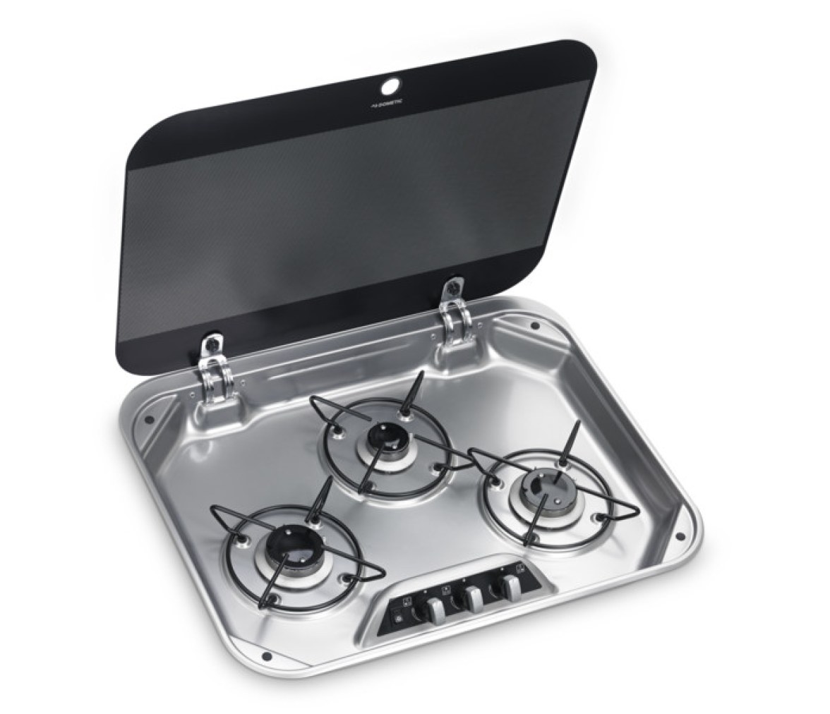 Dometic Cocina 3 Quemadores Tapa de Vidrio HBG 3440
