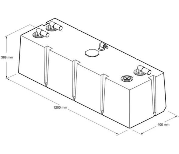 Dometic Deposito Aguas negras DH137L