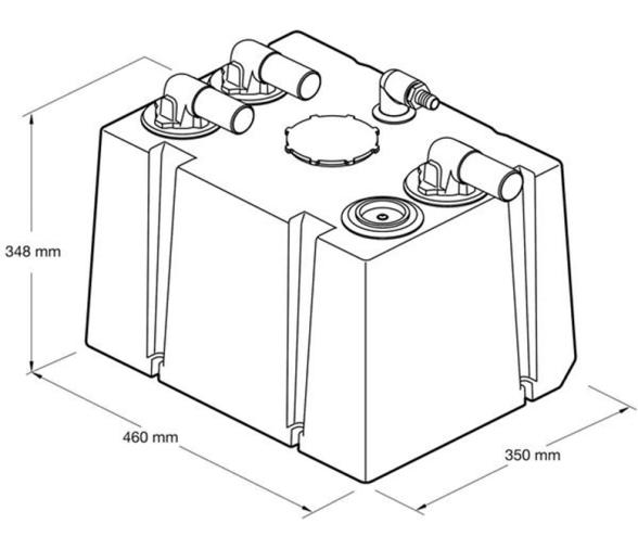 Dometic Deposito Aguas negras DHT42L