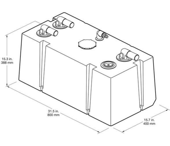 Dometic Deposito Aguas negras DHT88L