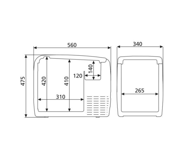 Dometic Nevera de Compresor CoolFreeze CDF 46