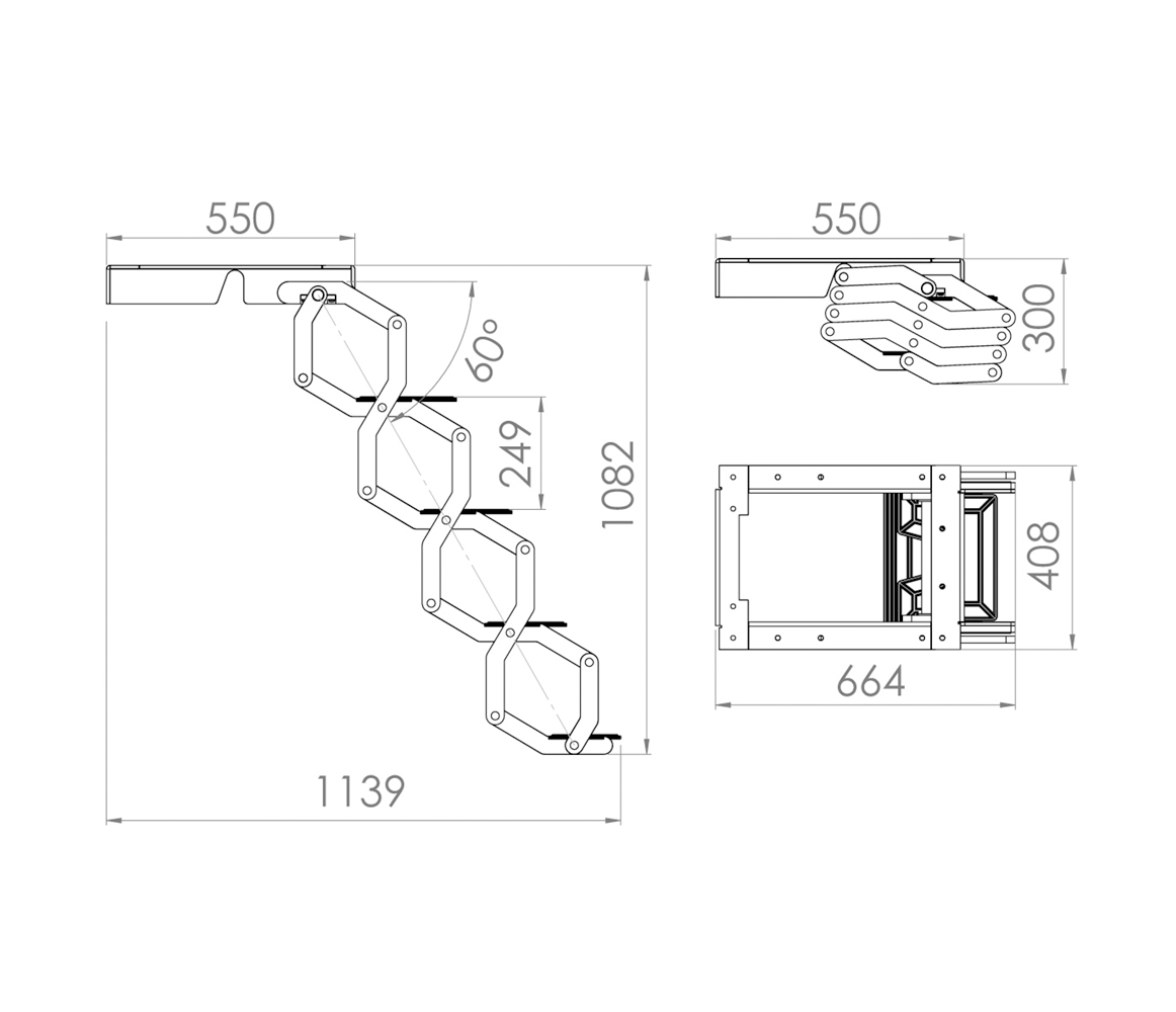 Douglas Marine Escalera Eléctrica E-Step 12/24 V