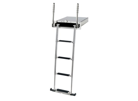 Douglas Marine Escalera Telescópica Evo2 con Doble Asa Automática