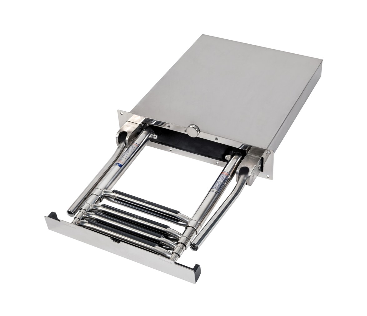 Douglas Marine Escalera Telescópica Evo2 con Doble Asa Automática
