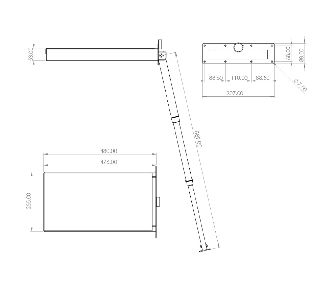 Douglas Marine Escalera Telescópica Mini 3 Peldaños