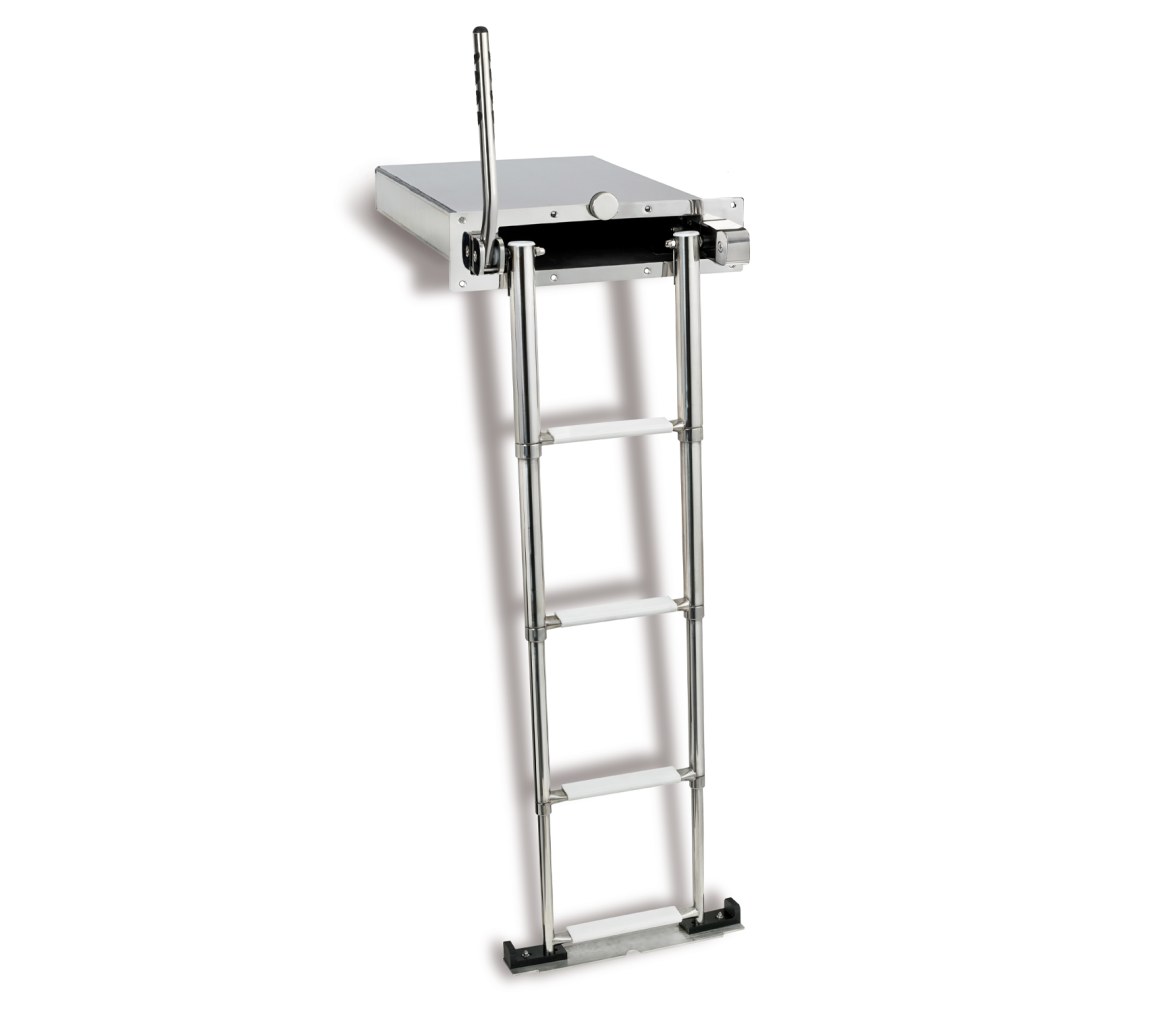 Douglas Marine Escalera Telescópica One con Asa Automática