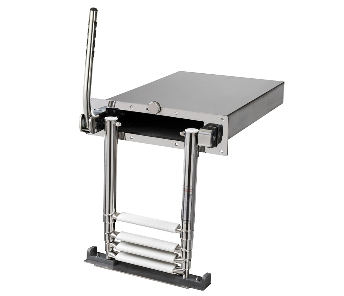 Douglas Marine Escalera Telescópica One con Asa Automática