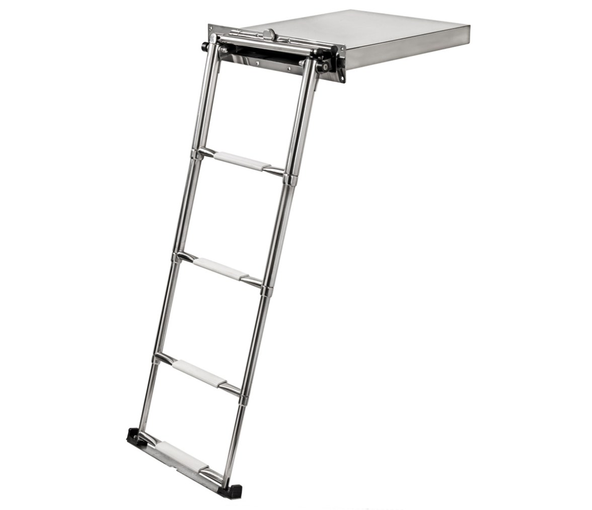 Douglas Marine Escalera Telescópica Portofino 4 Peldaños con Asa