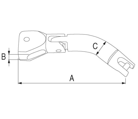 Douglas Marine Giratorio para Ancla con Cardan