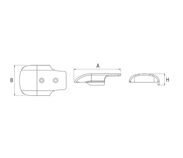 Douglas Marine Terminal para Perfil Guardabarros Simply