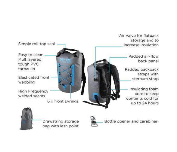 Dry Ice Mochila Nevera Premium 40 L