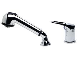 Olivia single-control combined mixer removable chromed shower