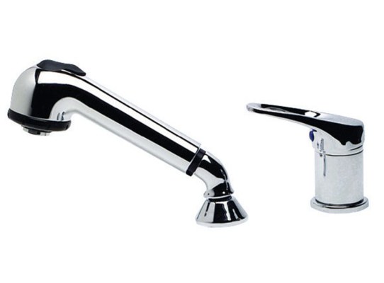 Olivia single-control combined mixer removable chromed shower