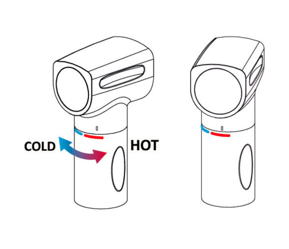 Ducha Osculati Saturn Horizontal con Mezclador Negro
