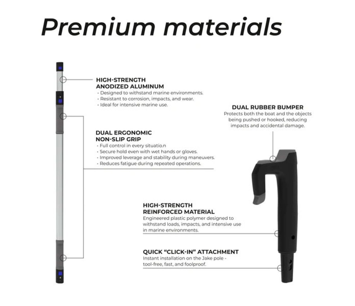 Easysea Jake Starter Kit Mango telescópico + cabezal bichero