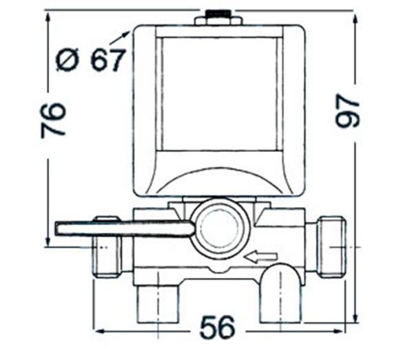 Electro valvula de combustible con control emergencia