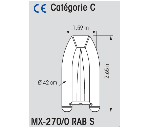 Plastimo Semi-rigid Boat Alu Floor MX-270/0 RAB S