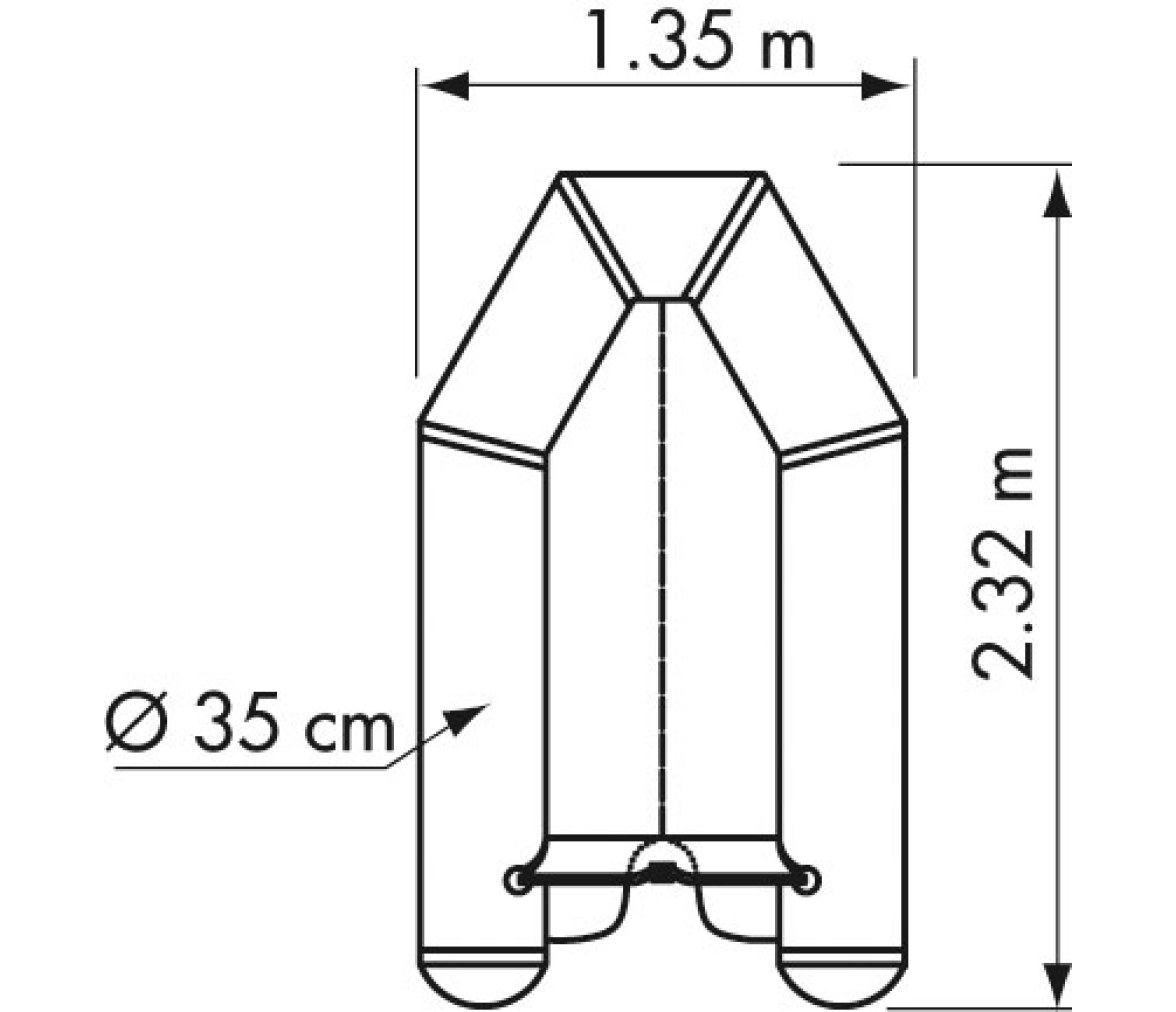 Plastimo Embarcacion Neumatica Fun PI230VB Gris Suelo Hinchable