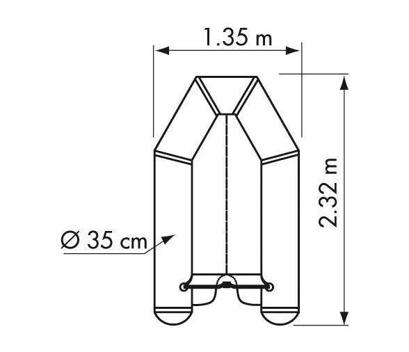 Plastimo Embarcacion Neumatica Fun PI230VB Gris Suelo Hinchable