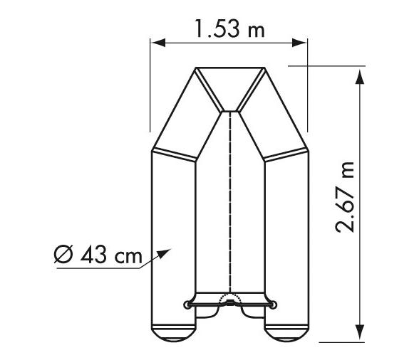 Plastimo Embarcacion Neumatica Fun PI270VB Gris Suelo Hinchable