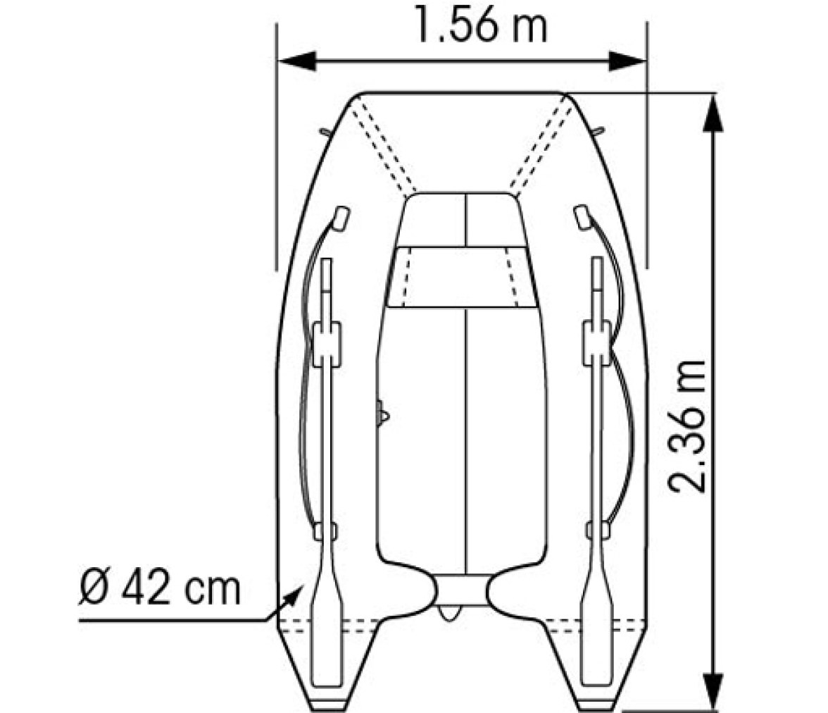 Plastimo Embarcacion Neumatica Horizon P240LJ