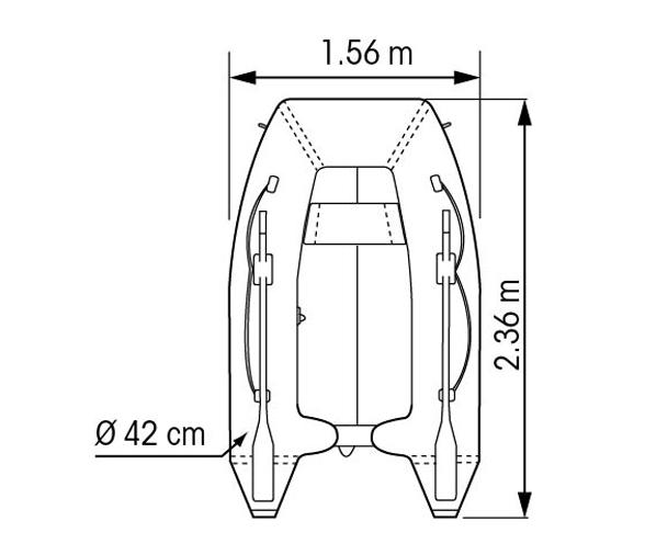 Plastimo Embarcacion Neumatica Horizon P240LJ
