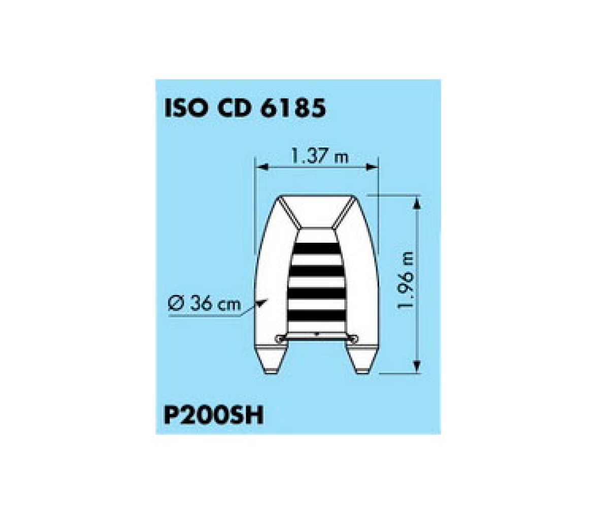 Plastimo Embarcacion Neumatica Raid II P200SH Azul Suelo Madera
